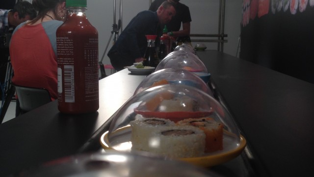 The sushi did not go to waste